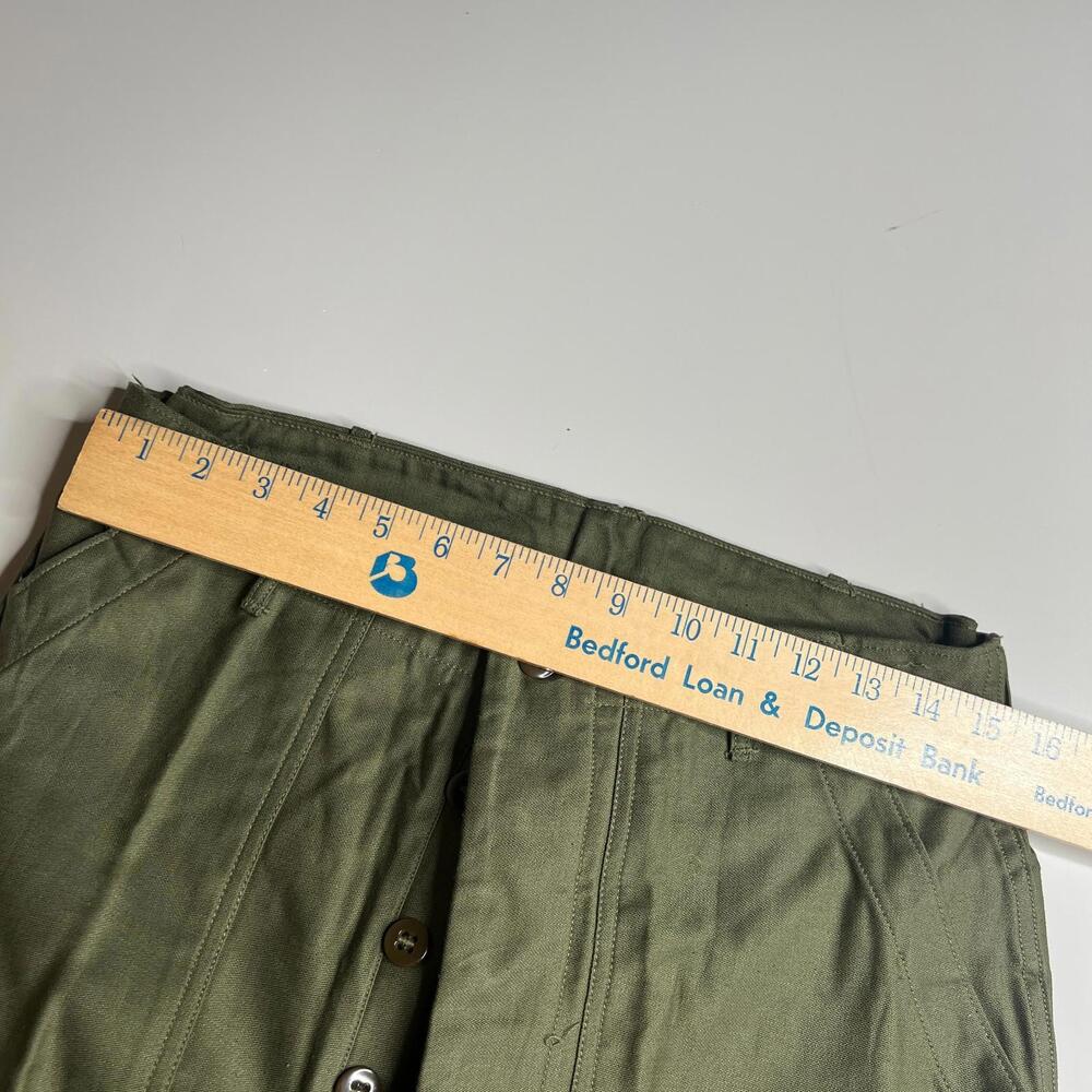 Vintage US Army OG-107 Baker Pants 60s Vietnam Era Military Fatigue Trousers Med - Picture 5 of 10